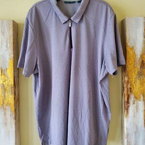 Perry Ellis Purple Polo Short Sleeve Shirt SZ XXL
